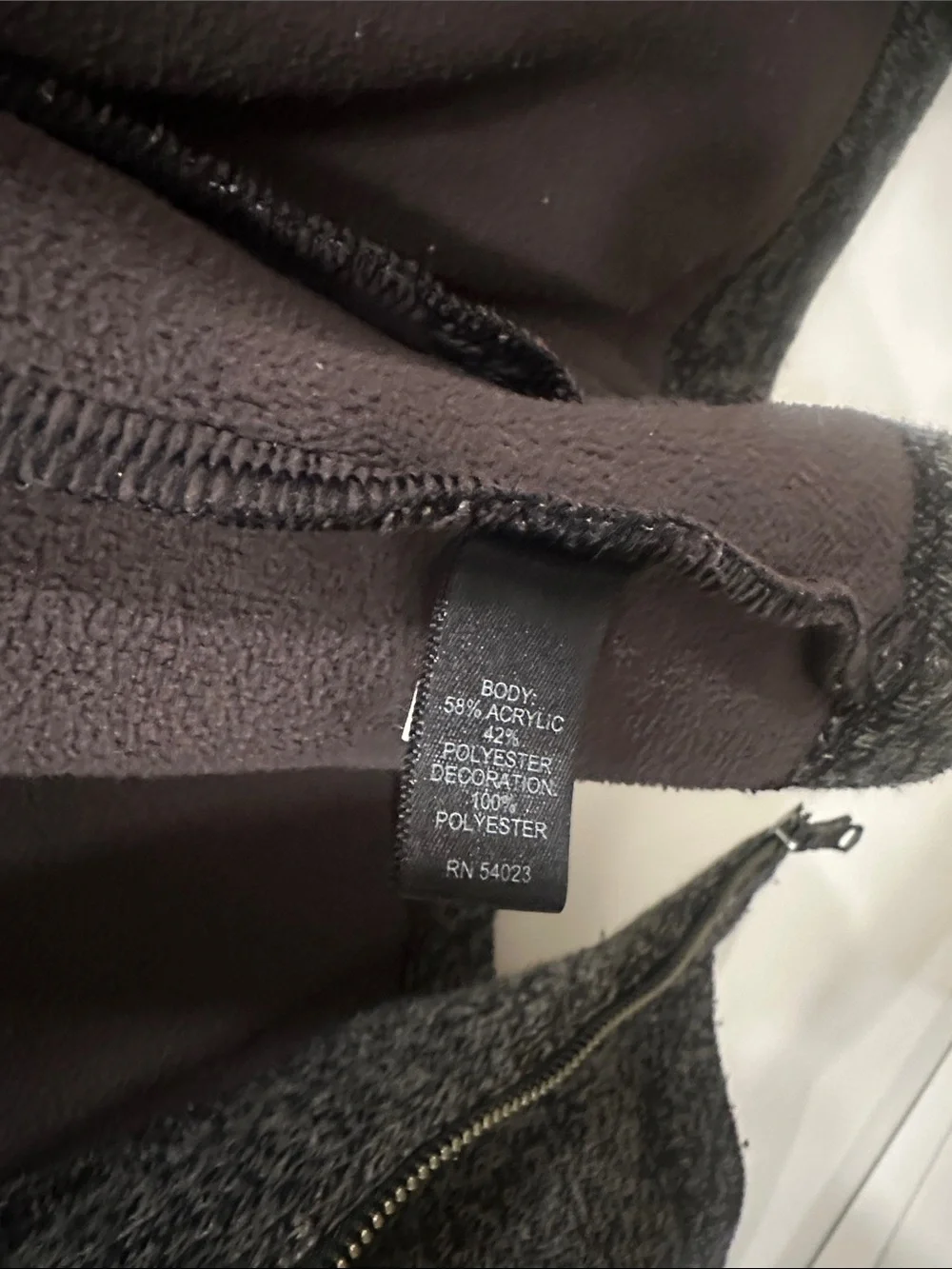 Banana Republic Men's Heather Grey and Black Full-Zip Sweater Jacket